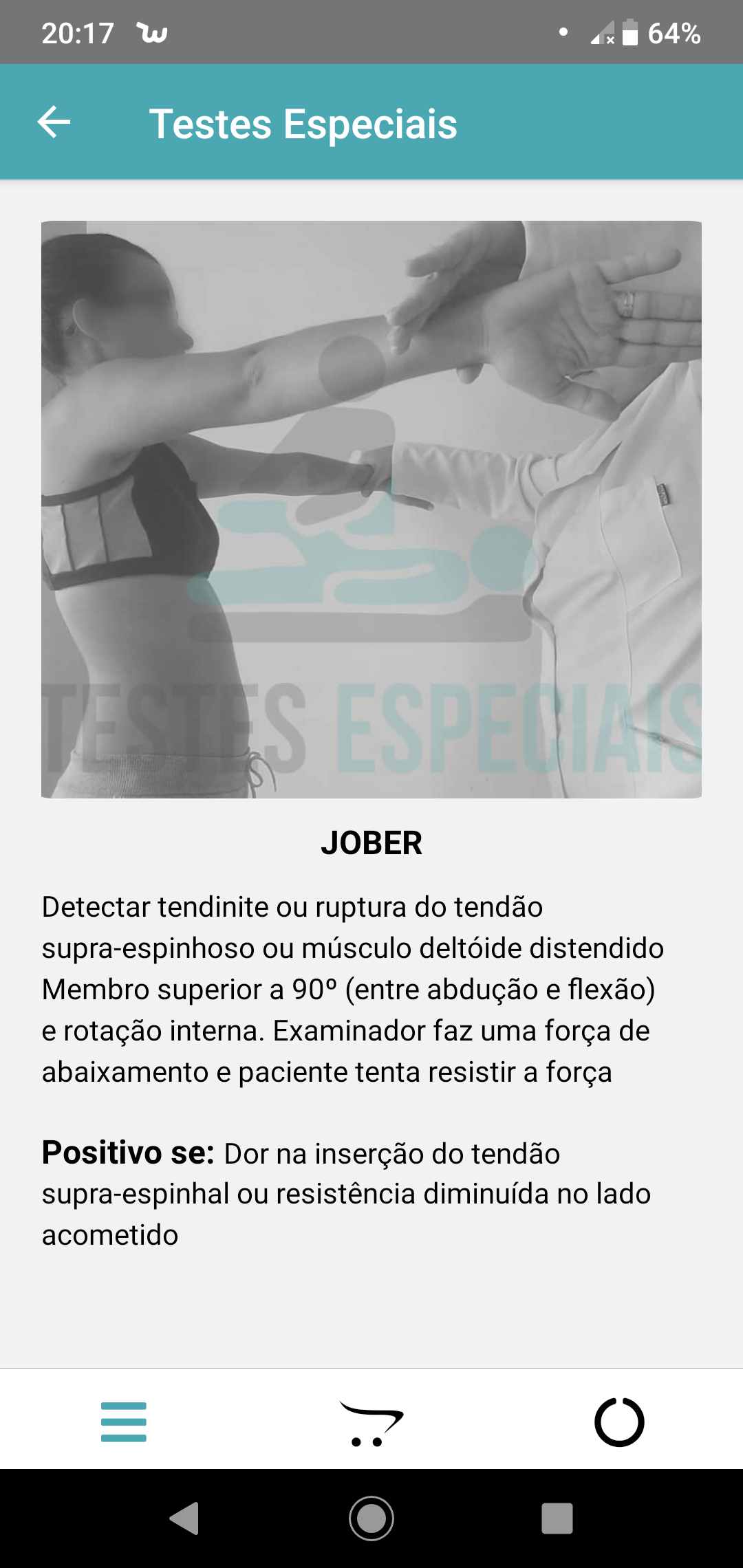 Realização do Teste Especial 